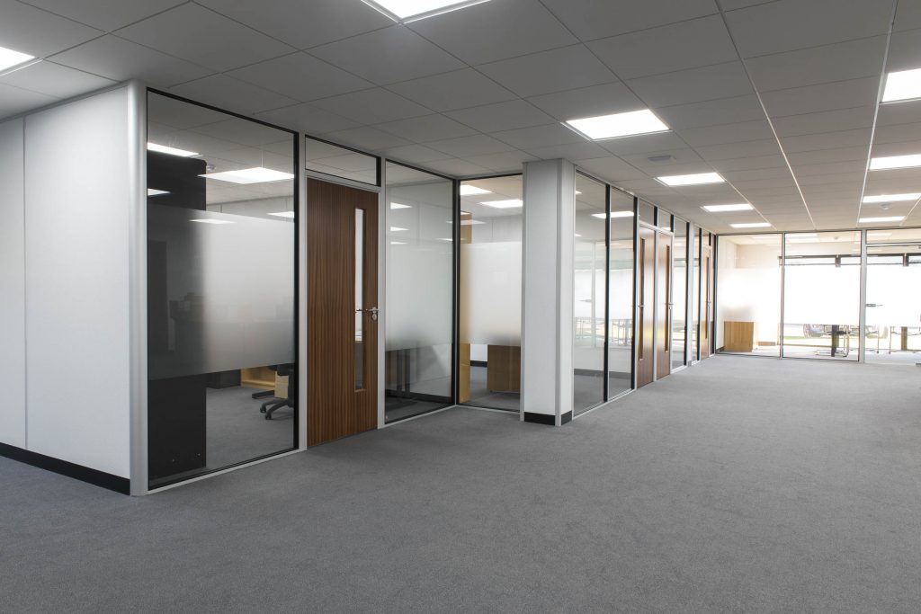 Office Fit Out Meeting Room Partitions Solid & Glazed Loddon