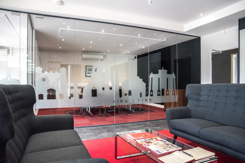 The APS Showroom Entrance & Meeting Room