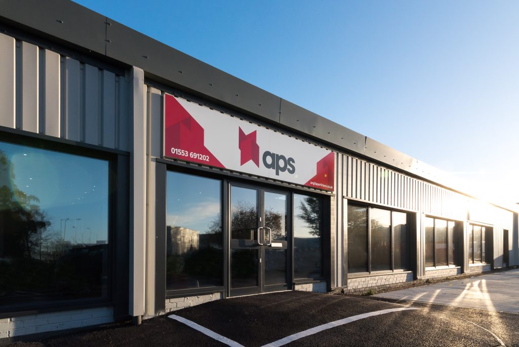 APS Showroom Entrance Hansa Road King's Lynn