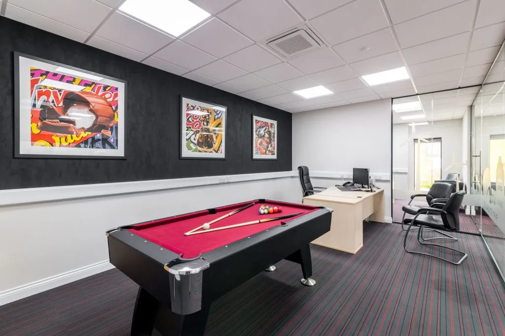 Office Black Feature Wall Paper