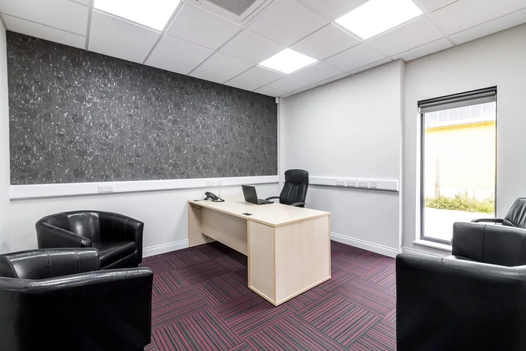 Office Steel Metal Effect Textured Wall Paper Design